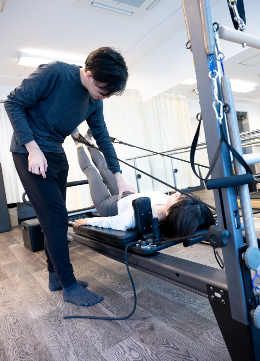 マシンピラティスでの指導